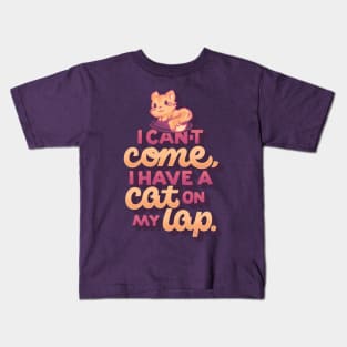 Cat On My Lap Kids T-Shirt